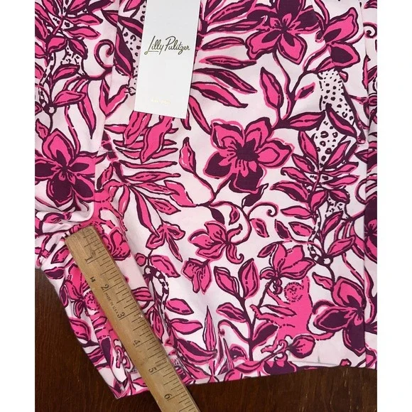 Lilly‎ Pulitzer Gretchen High Rise Shorts Elderflower Blossom Lil Escape Plan 2 - Picture 4 of 8